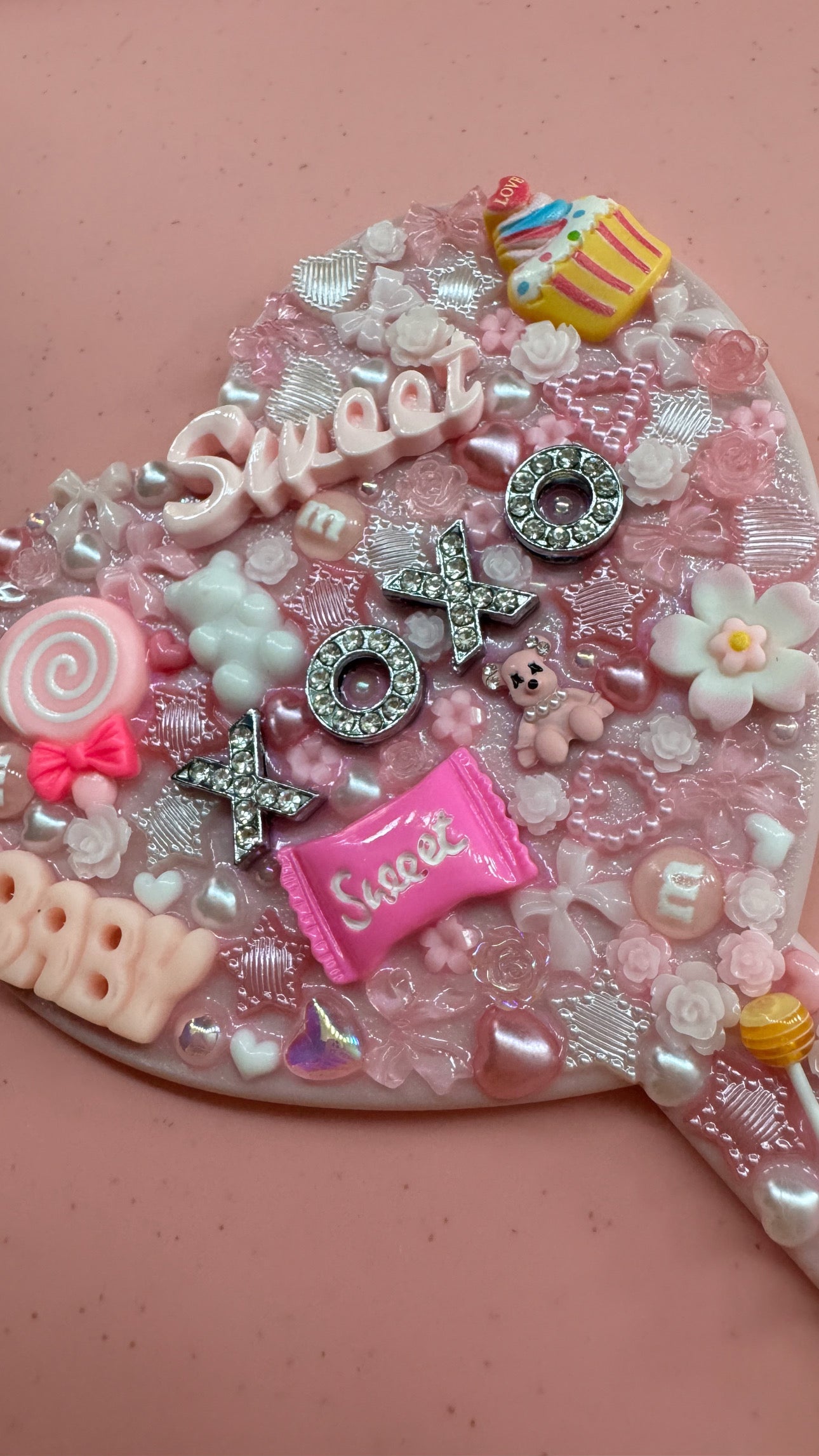 Pink junk mirror