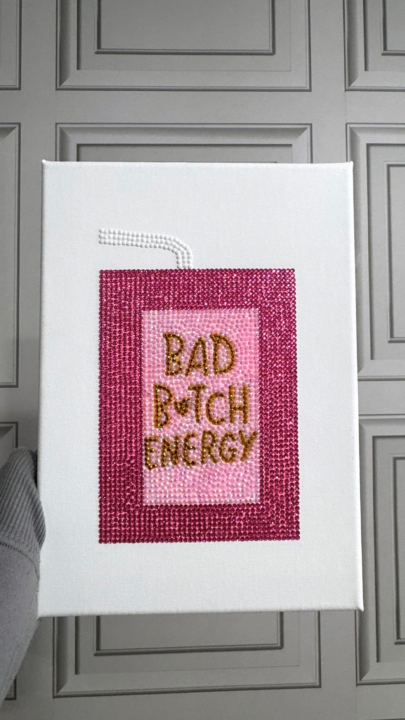 Bad B energy gem canvas