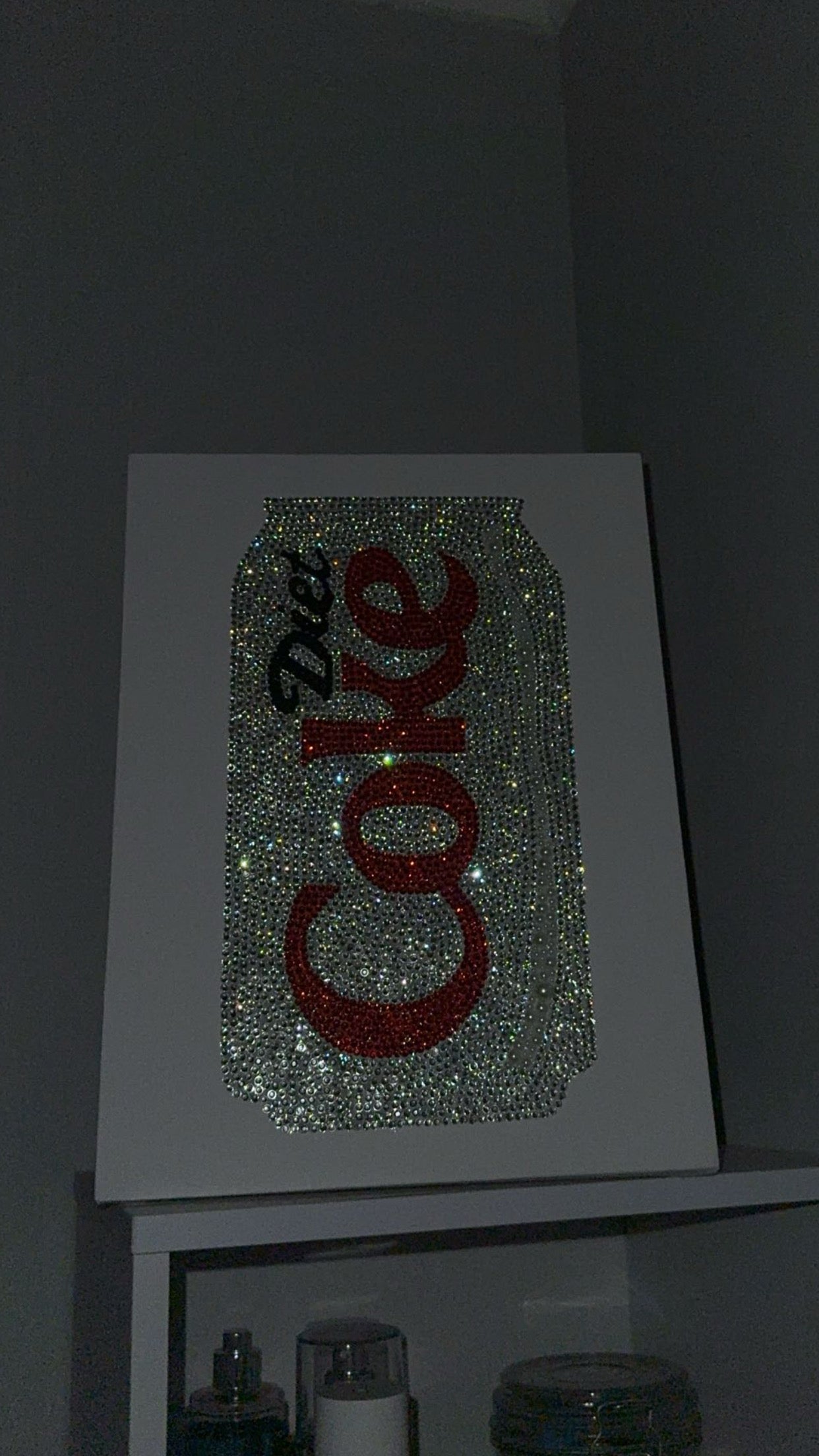 Diet Coke can gem canvas