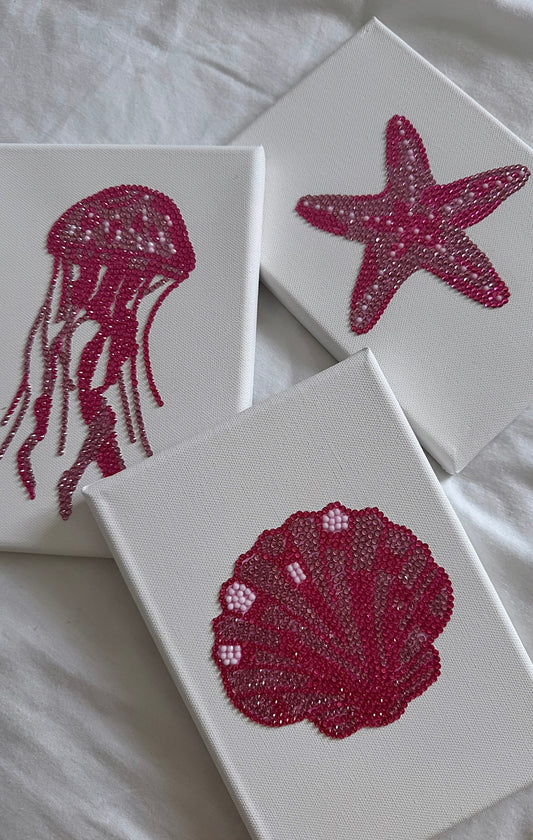 Pink under the sea trio (x3)