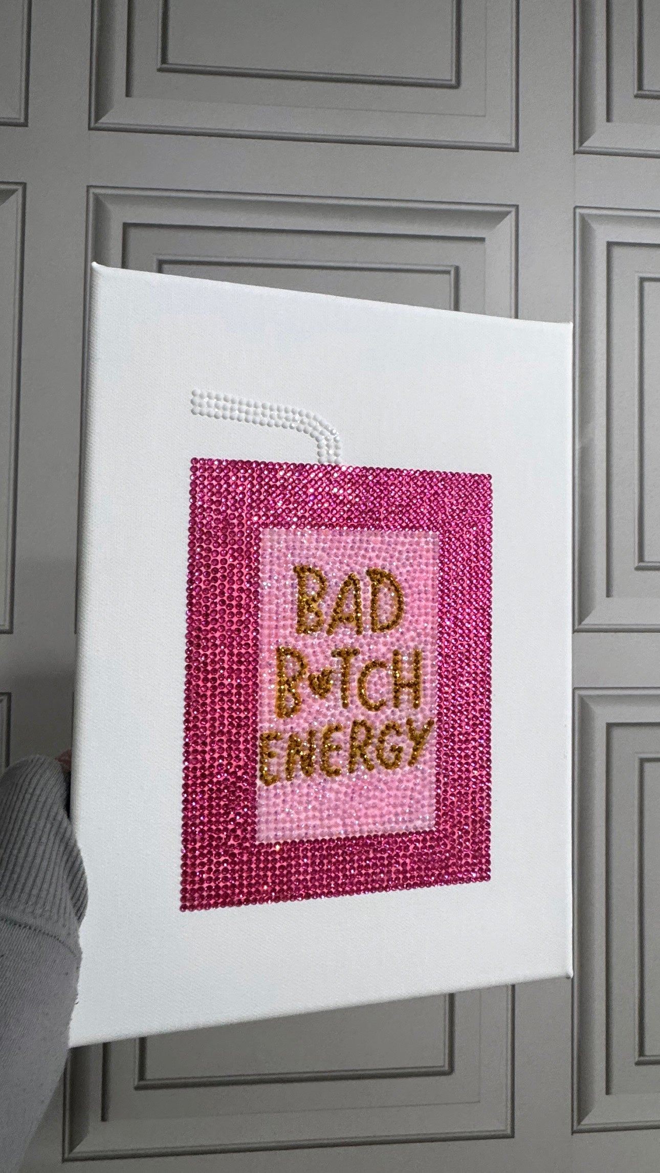 Bad B energy gem canvas