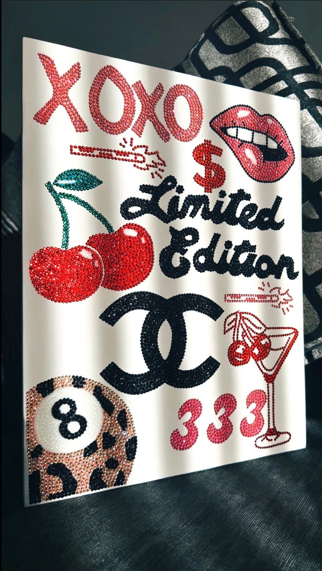 Limited edition bedazzled canvas