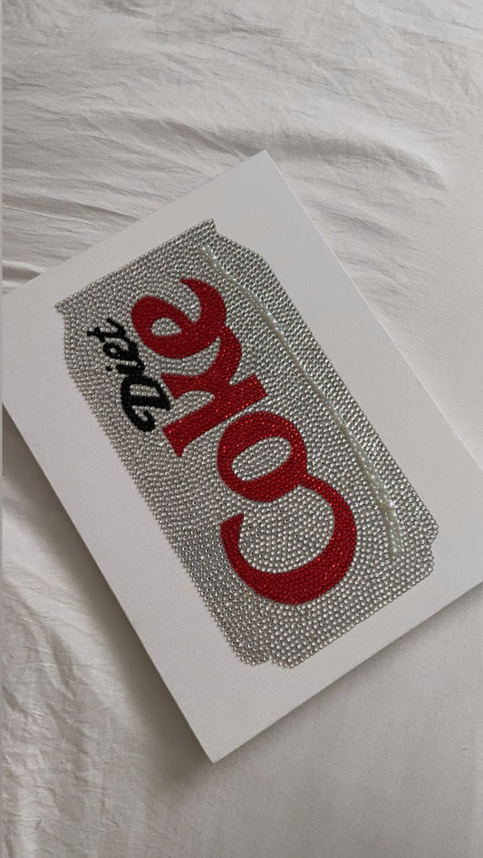 Diet Coke can gem canvas