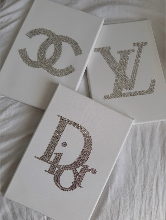Silver trio designer canvases