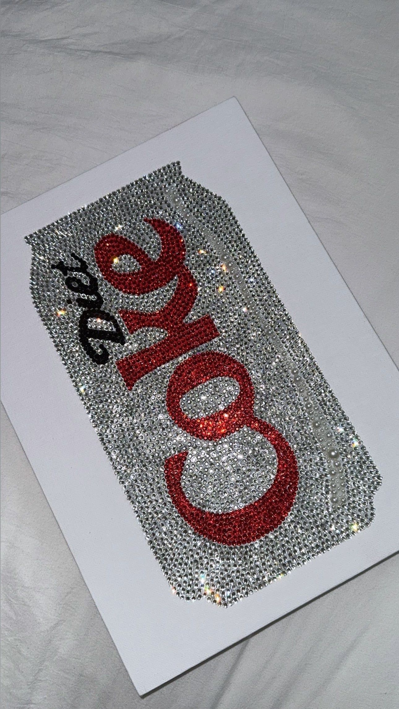 Diet Coke can gem canvas