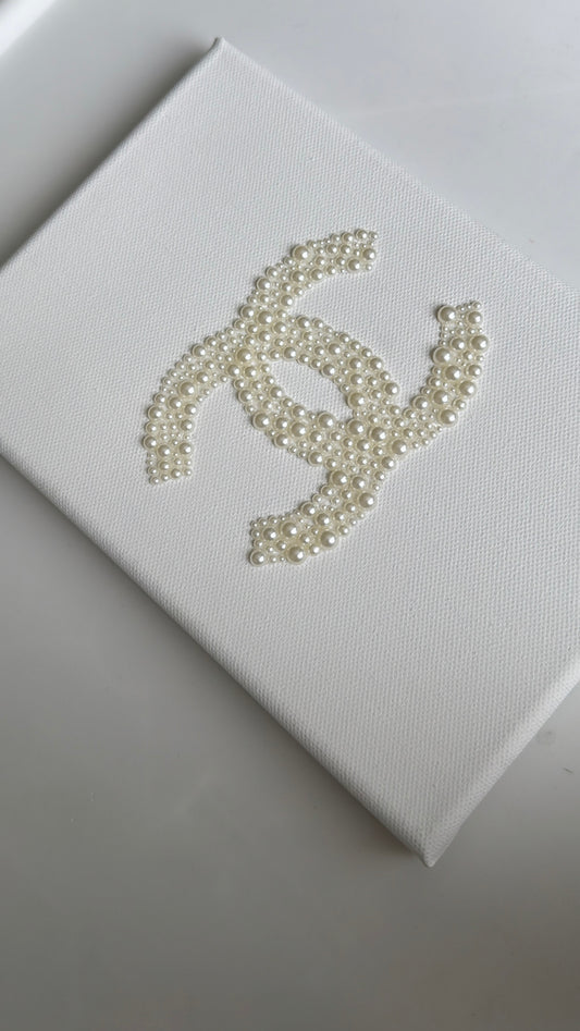 Pearl Chanel gem canvas