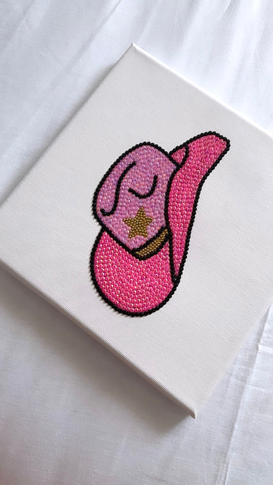 Pink cowboy hat