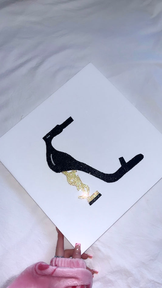 Gold YSL heel