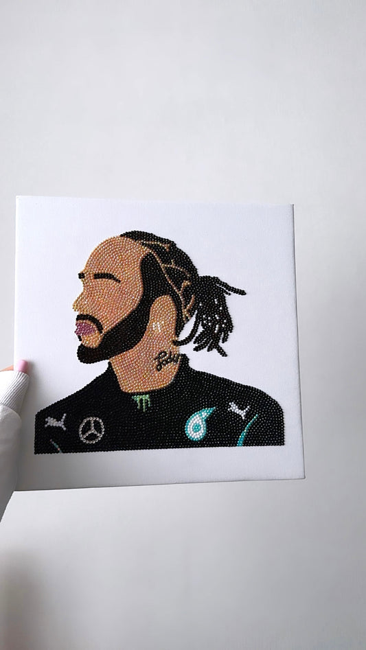 Lewis Hamilton gem canvas