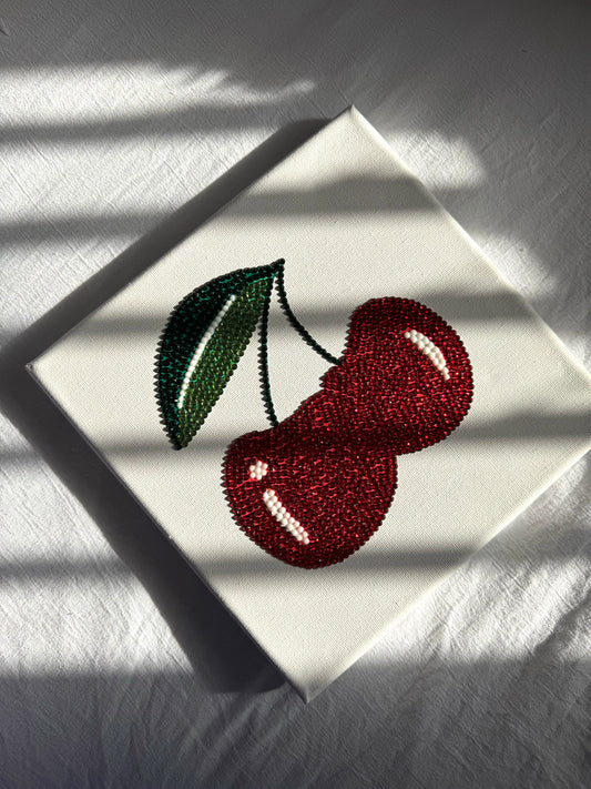 Cherry gem canvas