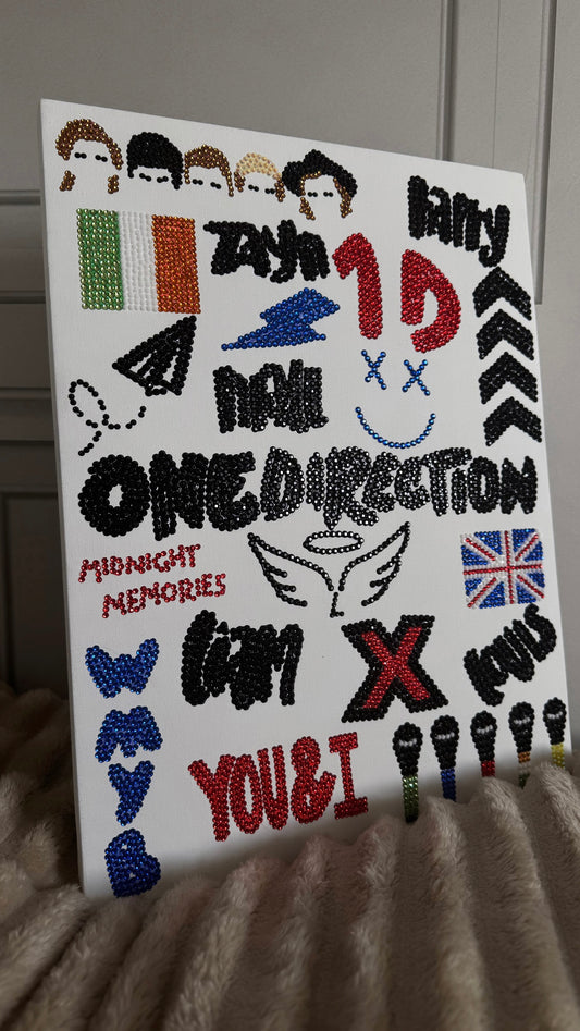 One direction gem canvas