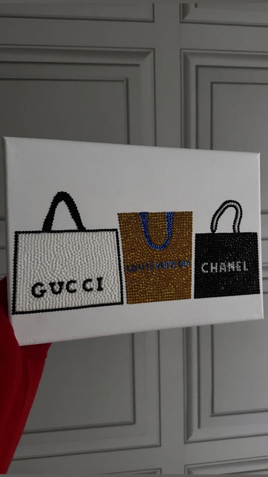 Designer bag gem canvas