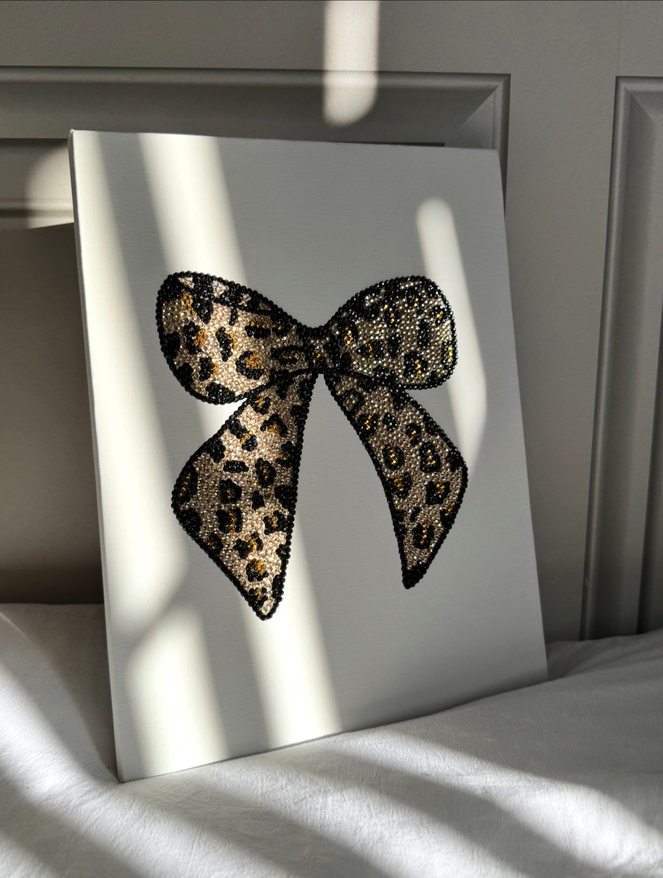 Leopard print bow