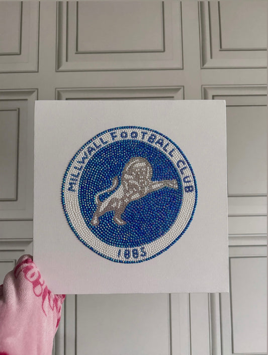 Millwall football logo gem canvas