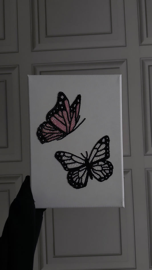 Butterfly gem canvas