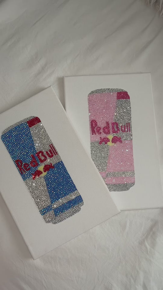 Pink and blue redbull duo