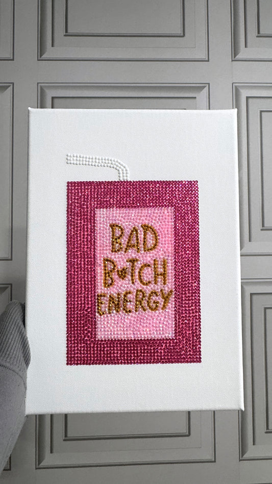 Bad B energy gem canvas