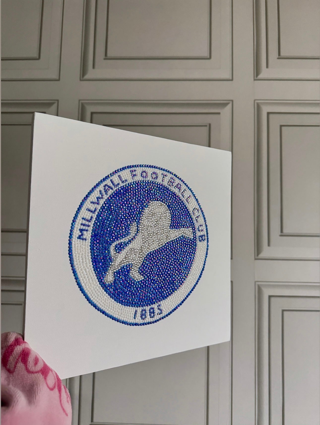 Millwall football logo gem canvas
