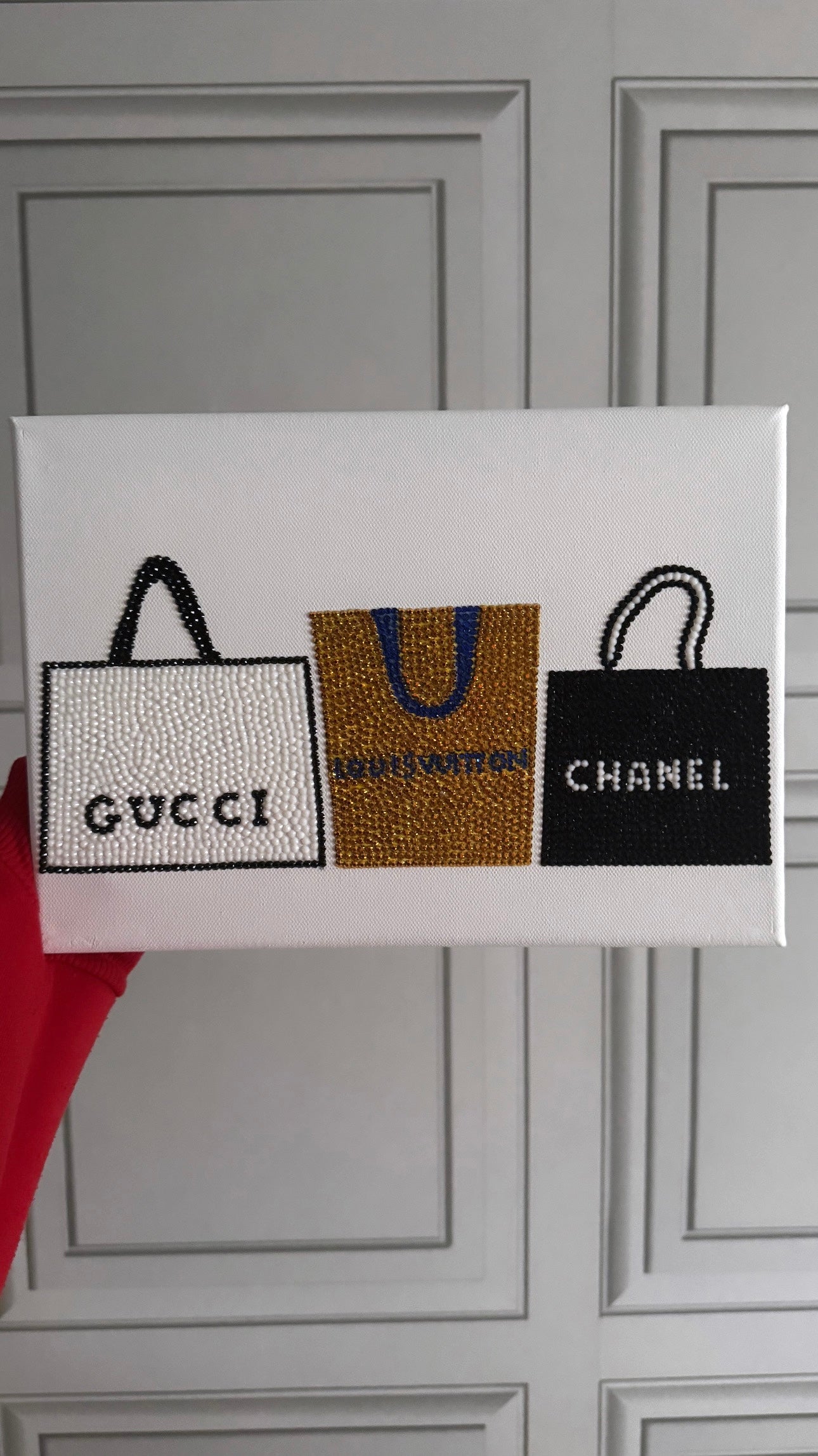 Designer bag gem canvas