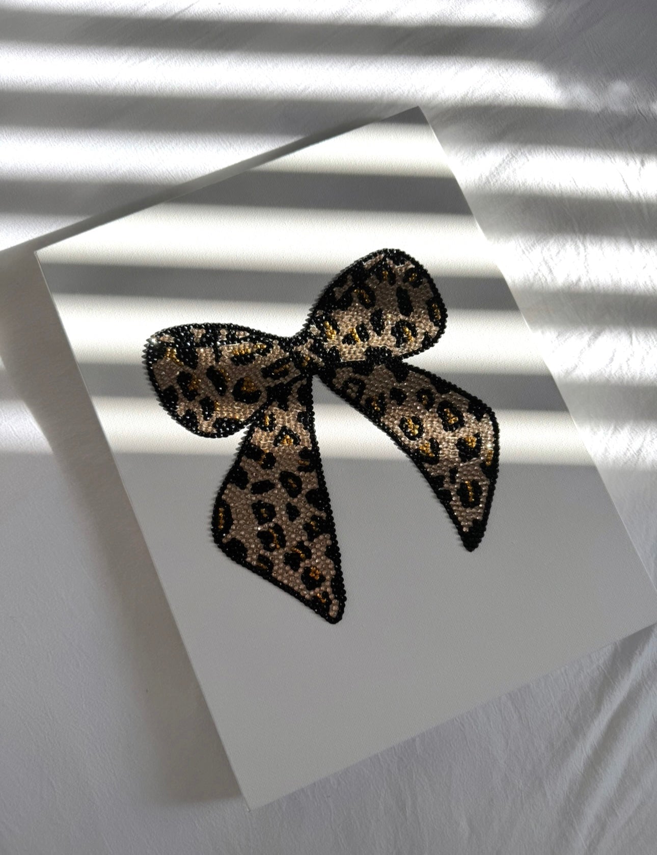 Leopard print bow