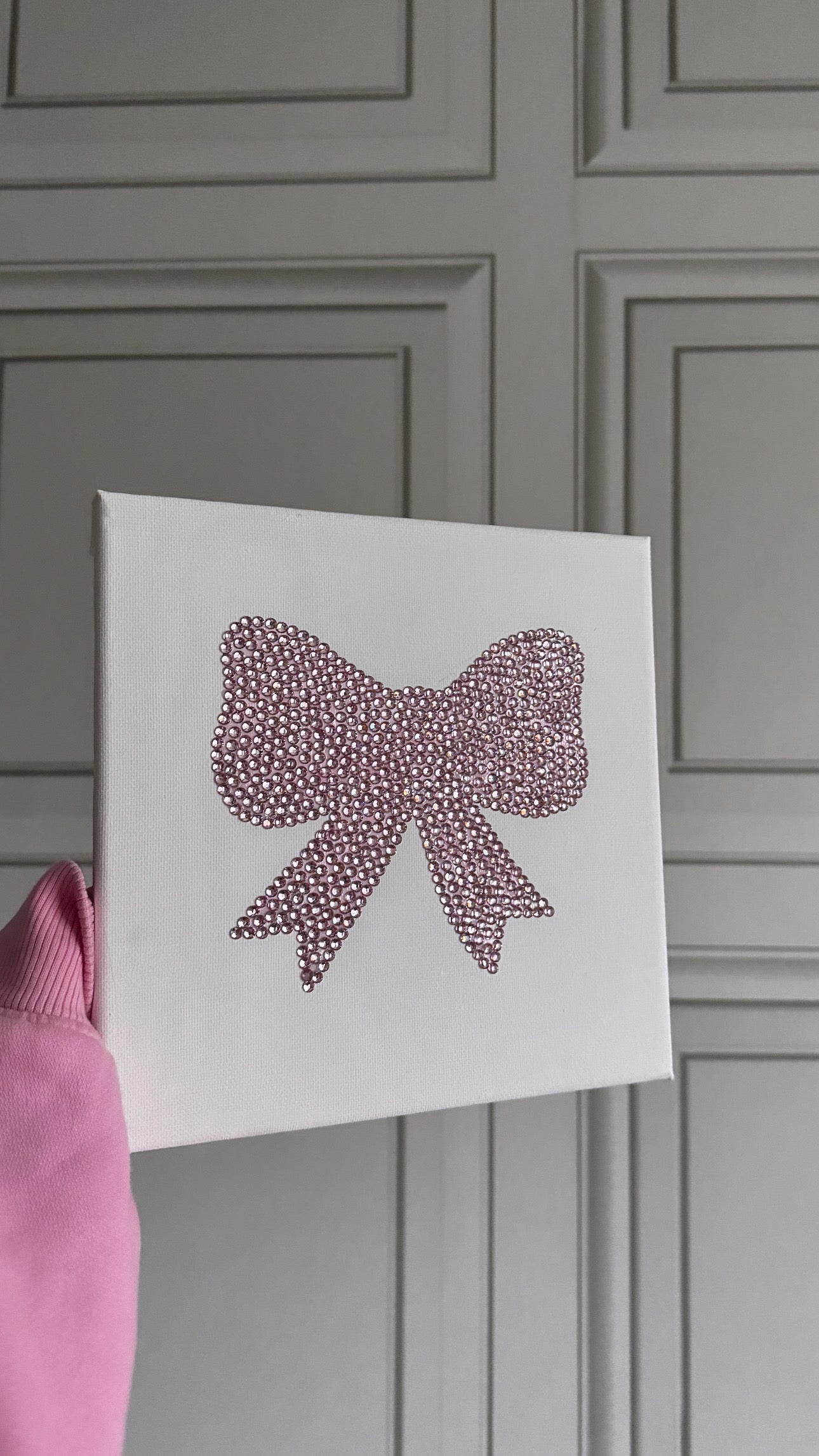 silver and pink trio
