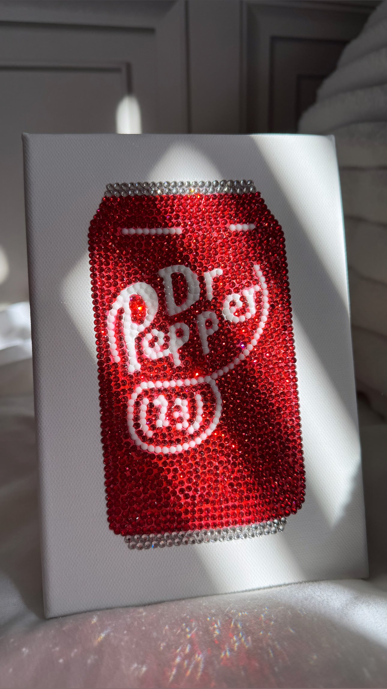 Dr Pepper gem canvas