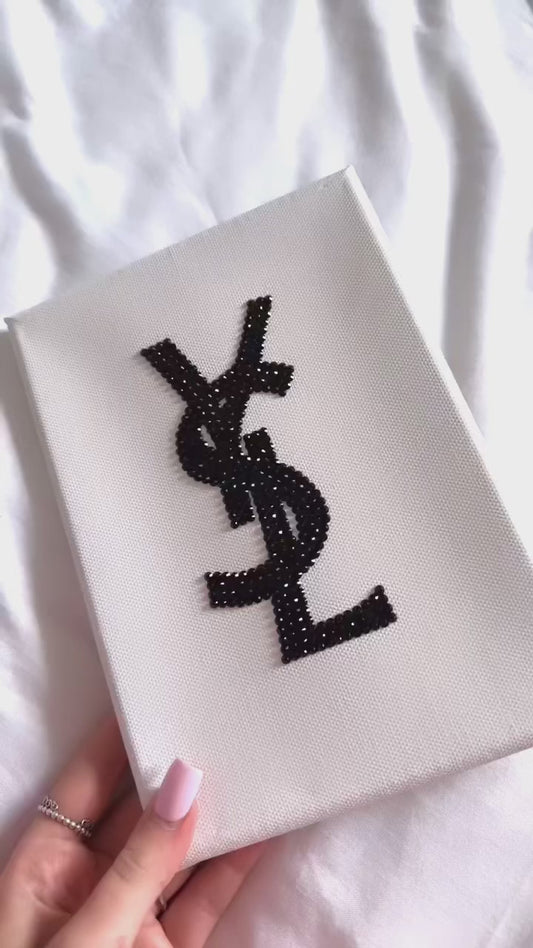Black YSL logo